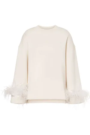 Serafini Bluse mit Federn