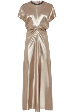 Brunello Cucinelli Gerafftes Kleid
