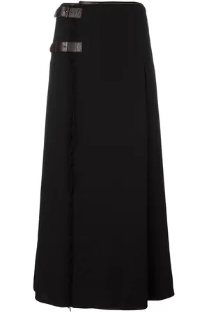 Jean Paul Gaultier Ausgefranster Wollrock