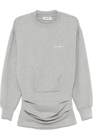 The Attico Minikleid mit Logo-Applikation