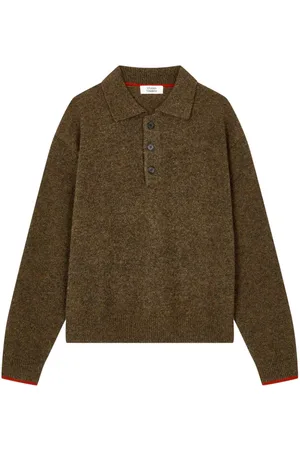 Studio Tomboy Pullover mit Poloshirtkragen