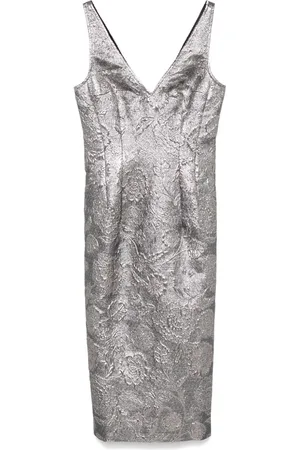 Totême Midikleid aus Brokat