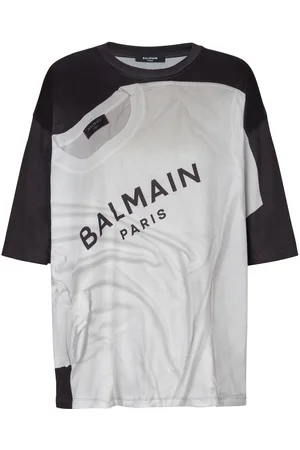 Balmain T-Shirt mit Trompe-l