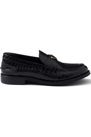 Prada Loafer mit Kroko-Optik