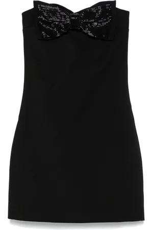 Self-Portrait Bandeau-Minikleid aus Krepp