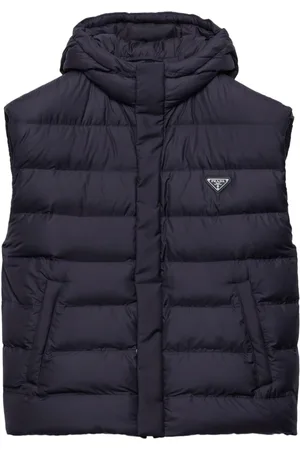 Prada Daunenweste mit Kapuze