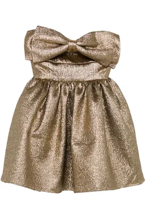 Self-Portrait Minikleid im Metallic-Look