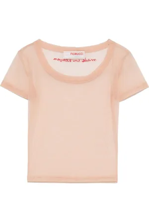 Fiorucci Cropped-Top mit Tüll