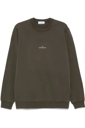 Stone Island Sweatshirt mit Logo-Print