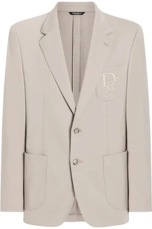 Dolce & Gabbana Sakko mit Logo-Stickerei