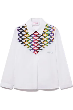 PUCCI Junior Hemd mit Vivara-Stickerei