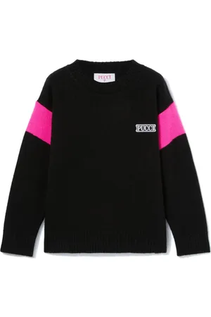 PUCCI Junior Pullover mit Intarsien-Logo