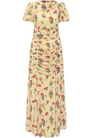De La Vali Maxikleid mit Blumen-Print