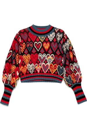 Farm Rio Hearts Ikat Pullover