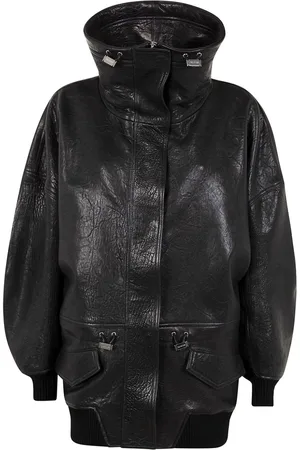 The Attico Windbreaker aus Leder