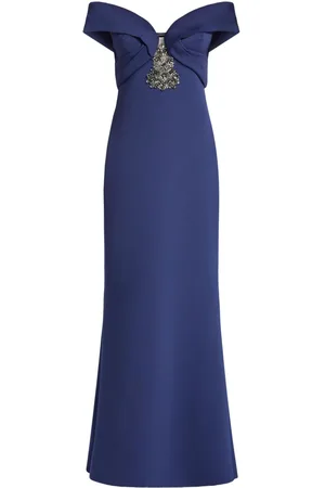 Badgley Mischka Schulterfreies Abendkleid mit Herzausschnitt