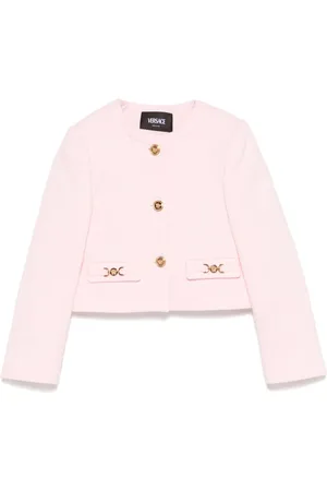 VERSACE Jacquard-Blazer mit Blumenmuster