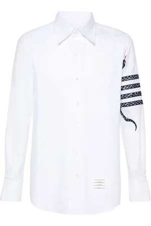 Thom Browne Hemd mit Schlangenstickerei