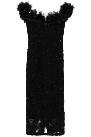 NISSA Spitzen-Midikleid mit floralem Design