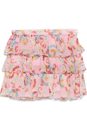 VERSACE Rock mit Blumen-Print