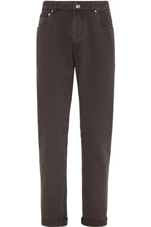 Brunello Cucinelli Stückgefärbte Jeans