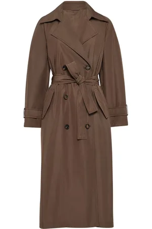Brunello Cucinelli Trenchcoat mit Monili-Perlen