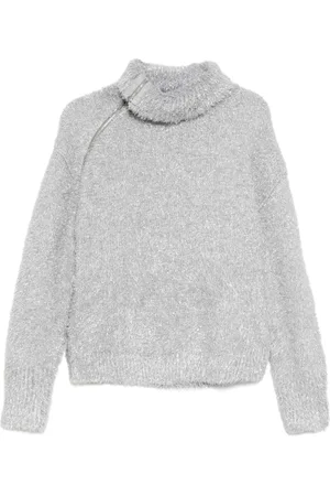tout a coup Pullover mit umgeschlagenem Kragen