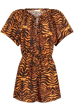 ULLA JOHNSON Jumpsuit mit Tiger-Print