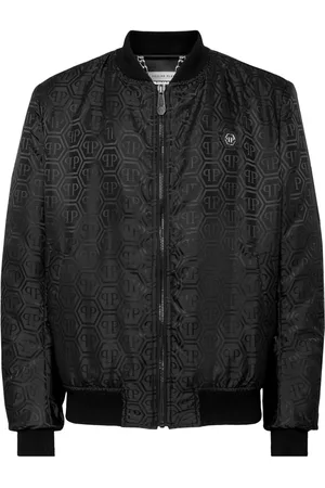 Philipp Plein Bomberjacke aus Monogramm-Jacquard