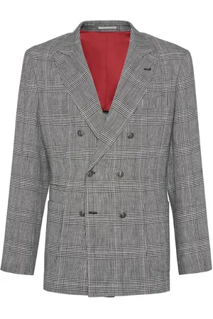 Brunello Cucinelli Sakko mit Prince of Wales-Karo