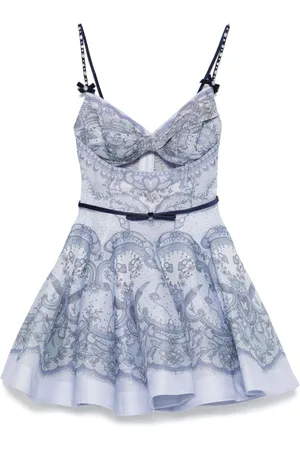ZIMMERMANN Crush Minikleid mit Twist-Detail