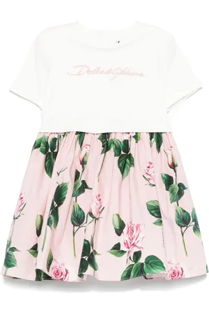 Dolce & Gabbana Kleid mit Logo-Stickerei