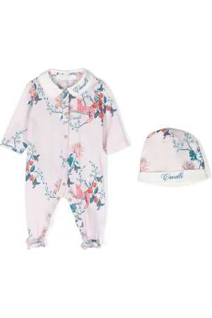 Roberto Cavalli Strampler Set mit Blumen-Print