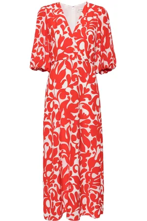 Rhode Ina Midikleid mit Print