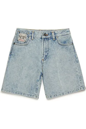 Nº21 Jeans-Shorts mit Logo-Patch