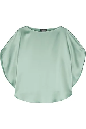 GIANLUCA CAPANNOLO Bluse mit Satin-Finish