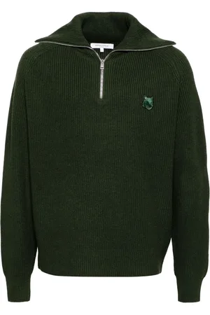 Maison Kitsuné Pullover mit Reißverschlusskragen