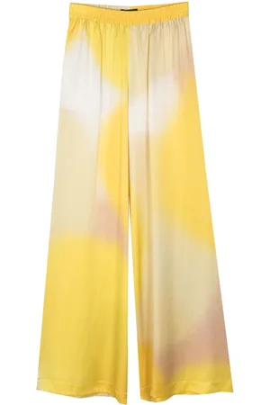 GIANLUCA CAPANNOLO Wide-Leg-Hose aus Seide