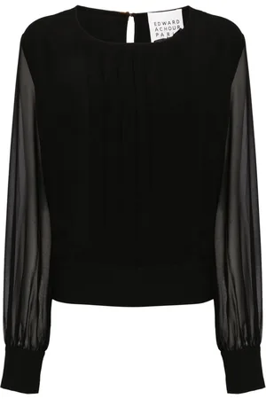 Edward Achour Paris Semi-transparente Bluse