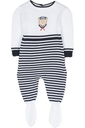 PATACHOU Gestrickter Pyjama mit Bärenmotiv