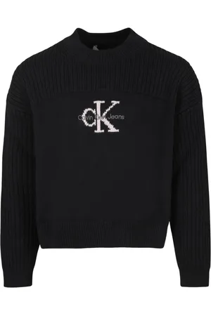 Calvin Klein Intarsien-Pullover mit Logo