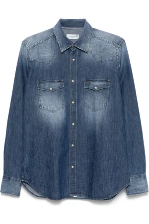 Tintoria Mattei Hemd aus gewaschenem Denim