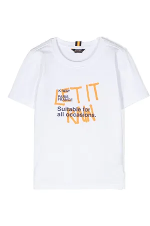 K-Way T-Shirt mit Logo-Print