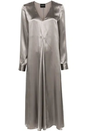 Simonetta Maxikleid aus Seidensatin