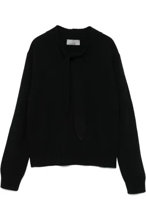 MARGARET HOWELL Pullover mit Schleifenkragen