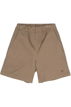 DOUUOD KIDS Twill-Shorts mit Logo-Print