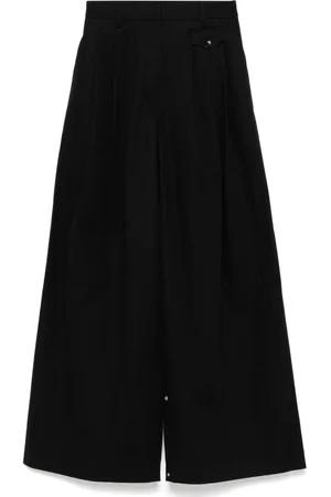 tibi Bio Twill-Hose mit Falten