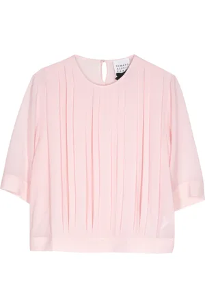 Edward Achour Paris Bluse mit rundem Ausschnitt