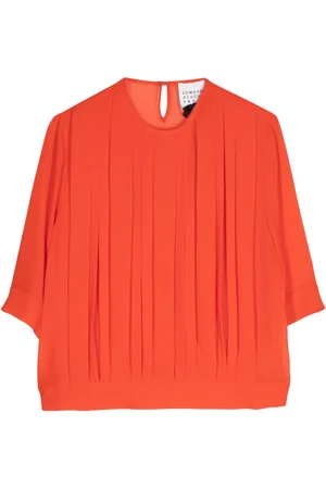 Edward Achour Paris Bluse mit rundem Ausschnitt