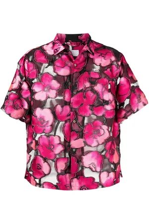 4SDESIGNS Hemd mit Blumen-Print